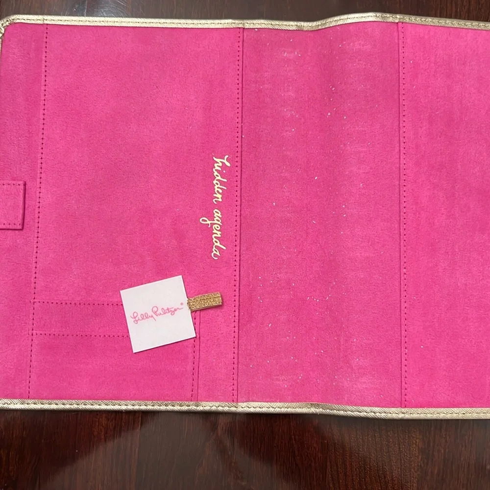 Lilly Pulitzer Gold Leatherette Agenda